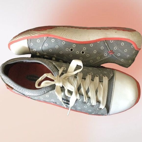 Dr. Scholl’s Gray‎ & White Low Top Canvas Sneakers Size 6 - Picture 3 of 7
